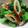 かぴーな's cooksnap of when they made ＊わさび菜と竹輪の塩昆布和え＊.