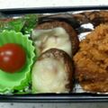 JZX729's cooksnap of when they made お弁当に簡単一品しいたけピザ♪.