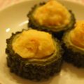 るちあママ's cooksnap of when they made ゴーヤのエビ詰め蒸し.