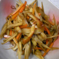 ダ〜ごはん's cooksnap of when they made 簡単きんぴらごぼう.
