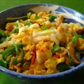 おらんでう～たん's cooksnap of when they made ✿キムチーピーマン♡ふわとろ卵のスタ丼✿.