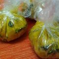 ねこのね's cooksnap of when they made 栄養満点♪かぼちゃの皮で茶巾絞り☆おやつ.
