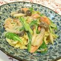 バカリャウ's cooksnap of when they made 鮭のクリームパスタ.