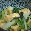 亀と空's cooksnap of when they made ふわふわ揚げとにらの入ったおひたし.