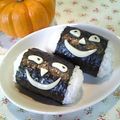 ばるぼあ's cooksnap of when they made ハロウィン気分なおにぎりくん☆キャラ弁.