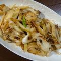 ヌーシ's cooksnap of when they made 葱と竹輪のピリ辛炒め.