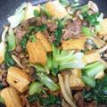 ladygon's cooksnap of when they made チンゲン菜と牛肉の簡単あんかけ丼♪.