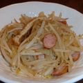 talkshows's cooksnap of when they made 油揚げともやしの炒め物.