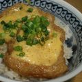 たよたひママ's cooksnap of when they made チーズきつね丼.