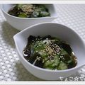 ちょこ☆ちょこ's cooksnap of when they made きゅうりとわかめのしょうが酢和え.