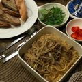 sbur4211's cooksnap of when they made ごぼうと豚肉の柚子こしょう風味パスタ.