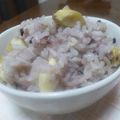 快くん's cooksnap of when they made お赤飯みたい♪黒餅米入り栗ご飯.