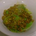 ＊まめゴマ＊'s cooksnap of when they made ☆納豆レタスマヨコーン☆.