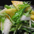 ミサプチ's cooksnap of when they made 梨と水菜のヨーグルトソース.