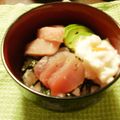 ミラクルポニョ's cooksnap of when they made まぐろと温玉のすし丼.