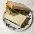 puniＫ's cooksnap of when they made ビーフ＆玉子焼き、レタスサンド.