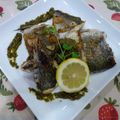 さなちゅら's cooksnap of when they made 鯛のソテー　バジルソース添え♪.