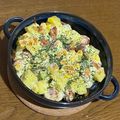 Mash's cooksnap of when they made 新じゃがウィンナーコーンのマヨチーズ焼き.