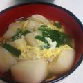なつきばぁば's cooksnap of when they made はんぺんとニラのღ～ふんわりすまし汁～ღ.
