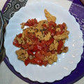 もぐらや00's cooksnap of when they made トマトと卵の中華炒め.