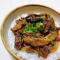 ｕｕｕ's cooksnap of when they made すき焼き風牛丼.