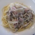 ねんねっこ's cooksnap of when they made きのことベーコンの和風クリームパスタ.