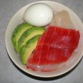 ゆきんこ☆きっちん's cooksnap of when they made まぐろと温玉のすし丼.