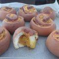 mihokid's cooksnap of when they made かぼちゃのシナモンロール.