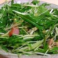 よっちМaMa's cooksnap of when they made 簡単☆水菜とベーコンのサラダ.