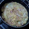 ほみく's cooksnap of when they made 白菜の玉子とじ（田舎風フライパン煮物）.
