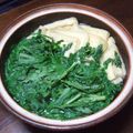 砂漠で鍋焼きうどん's cooksnap of when they made 脇役の小鍋料理～春菊と油揚げの小鍋仕立て.