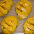 かなきち17号's cooksnap of when they made * ふんわり柔らか ❤ かぼちゃパン♪1.