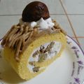 nasubeam's cooksnap of when they made 栗の渋皮煮で美味しいロールケーキ.