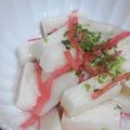 まんまるかえる's cooksnap of when they made 長いもの紅生姜和え.