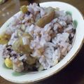 快くん's cooksnap of when they made お赤飯みたい♪黒餅米入り栗ご飯.