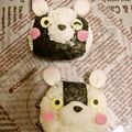 しーちょい's cooksnap of when they made ＊キャラ弁＊　モノクロうさぎちゃん.