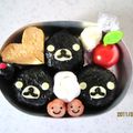 39rainbow's cooksnap of when they made キャラ弁　まっくろ☆リラックマ？.