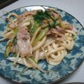 おひさま太陽's cooksnap of when they made 豚ネギ焼きうどん(o^-')b.