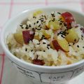 fuwavani's cooksnap of when they made 。.:*・゜さつまいもご飯。.:*・゜.