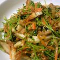 和歌子ちゃん's cooksnap of when they made 豆苗と竹輪の炒め物くるみ入りで~~♪.
