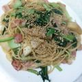 ゆうゆ0826's cooksnap of when they made 甘くておいしい♪カブとベーコンのパスタ.