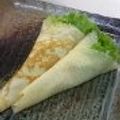 haruiroもも's cooksnap of when they made もっちもっちのクレープ.*サラダで・・・.