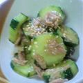 のじまさん's cooksnap of when they made さっぱりきゅうりのツナポン☆.