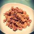 Ｅ－１０'s cooksnap of when they made おつまみにも♪挽肉とえのきの醤油炒め.