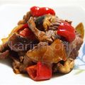 karin子's cooksnap of when they made 牛肉としめじのケチャソース炒め.