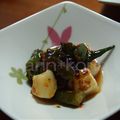 karin子's cooksnap of when they made オクラとイカのチリソース炒め.