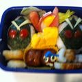 amiyuiママ's cooksnap of when they made キャラ弁!仮面ライダーフォーゼ.