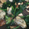 飛河えりか's cooksnap of when they made 牡蠣とほうれん草と椎茸のガリバタポン酢☆.