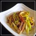 オレンジデイ's cooksnap of when they made セロリといかの昆布茶炒め.