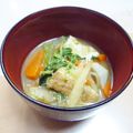 えるえる２８６'s cooksnap of when they made 飽きずにスープ生活⑥　豚汁風みそ汁.